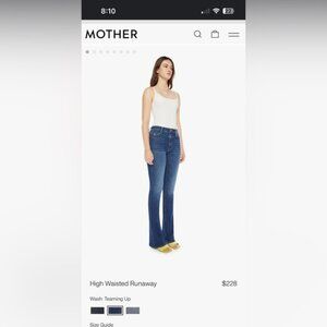 Mother High Waisted Runaway